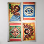 Ethiopische kerkschildering - Angels Artwork Poste Poster (Voorkant)
