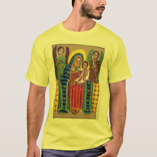 Ethiopische kerkschildering - Black Maryam T-Shirt