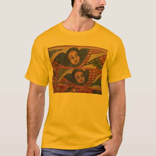 Ethiopische kerkschildering - Gold Angels T-Shirt (Voorkant)