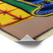 Ethiopische kerkschildering - Poster van de zwarte (Hoek)