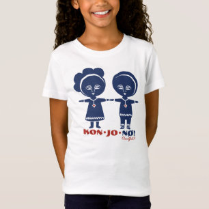 Ethiopische Kinderen die handen houden - blauw T-shirt