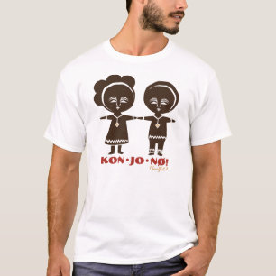 Ethiopische Kinderen die handen vasthouden - Dk Br T-shirt