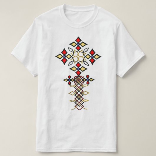 Ethiopische Klassic Cross T-Shirt (Design voorkant)