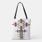 Ethiopische Klassieke Cross Meskel - Colour Canvas Tote Bag (Achterkant)