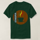 Ethiopische kledij Coffee T-shirt (Design voorkant)
