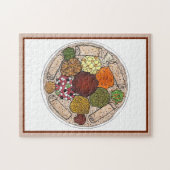 Ethiopische kookplaat Injera wat linzen Legpuzzel (Horizontaal)