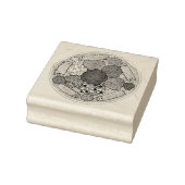 Ethiopische kookplaat Injera wat linzen Rubberstempel (Stempel)