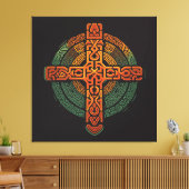 Ethiopische kruising canvas afdruk (Insitu (Woonkamer))