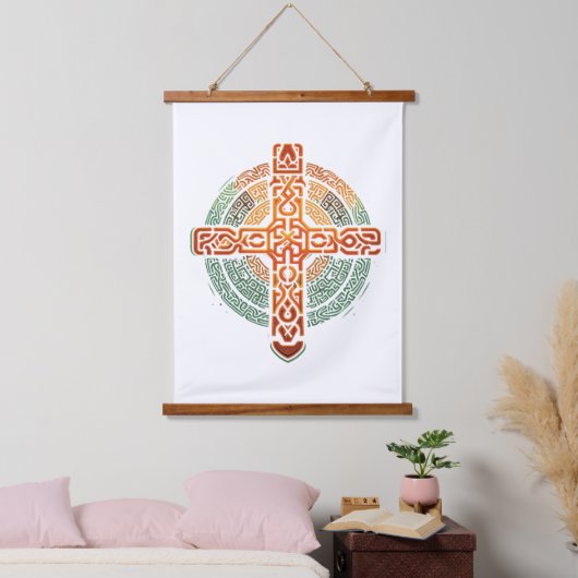 Ethiopische kruising hangend wandkleed (Slaapkamer)