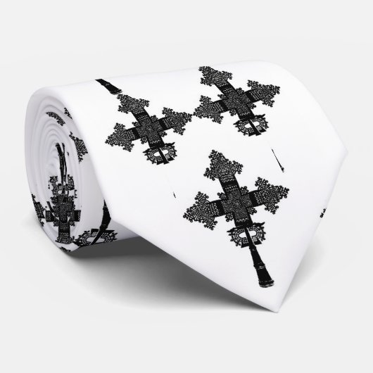 Ethiopische kruising II Stropdas (Opgerold)