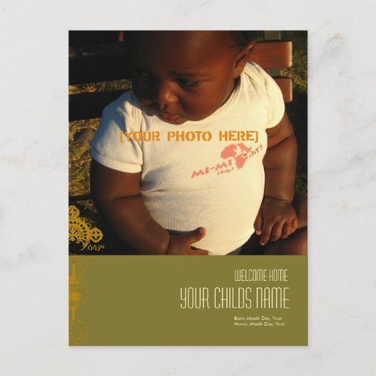 Ethiopische kruisuitnodigingen / aankondigingen (Voorkant)