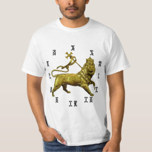 Ethiopische leeuw - Tijdsklok T-Shirt