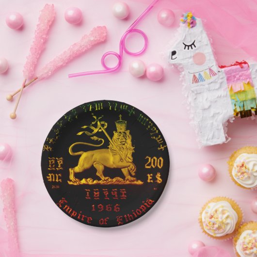 Ethiopische Leeuw van Juda Papieren Borden Papieren Bordje (Feest)