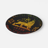 Ethiopische Leeuw van Juda Papieren Borden Papieren Bordje (Gekanteld)