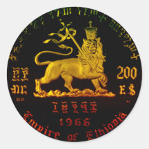 Ethiopische Leeuw van Juda Sticker