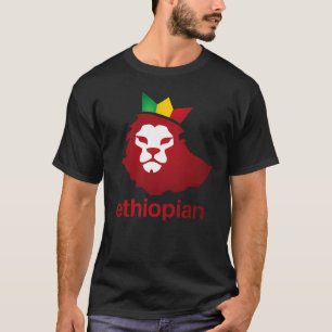 Ethiopische macht - Mannen Basic Dark T-Shirt