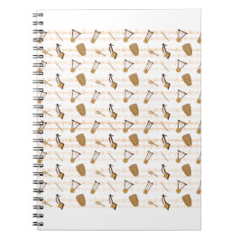 Ethiopische muziekinstrumenten  notitieboek