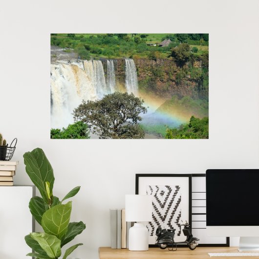 Ethiopische Nijl River Blauwe Nijl Herfsten 'Tis A Poster (Thuiskantoor)