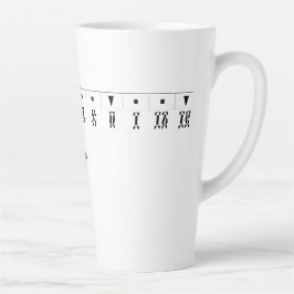 Ethiopische Numerieke Klok Latte Mok