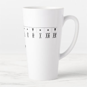 Ethiopische Numerieke Klok Latte Mok