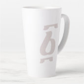 Ethiopische nummer één Ahaz Geez Latte Mok (Rechterhoek)