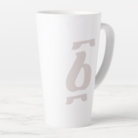 Ethiopische nummer één Ahaz Geez Latte Mok (Rechterhoek)