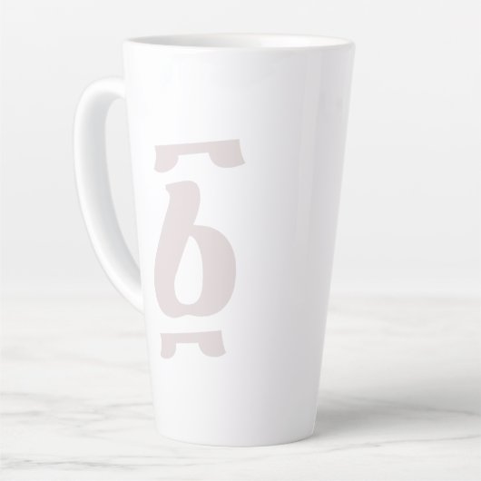 Ethiopische nummer één Ahaz Geez Latte Mok (Linkerhoek)