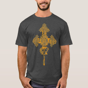 Ethiopische orthodoxe kerk kruis t-shirt
