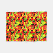 Ethiopische Rastafari Camouflage - Fleece Blanket Deken (Voorkant (Horizontaal))