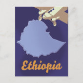 Ethiopische reisposter briefkaart (Voorkant)