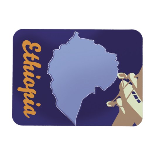 Ethiopische reisposter magneet (Horizontaal)