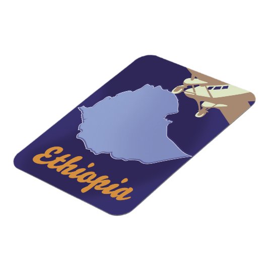 Ethiopische reisposter magneet (Linkerzijde)