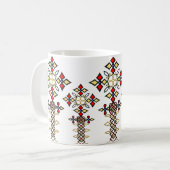 Ethiopische Rootz Meskel Cross Classic Mok (Voorkant links)