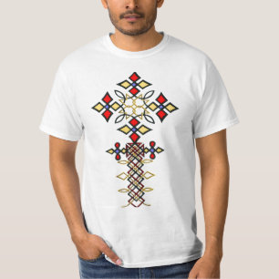 Ethiopische rotsrootz Traditional Cross T-Shirt