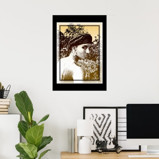 Ethiopische Schoonheid Poster (Thuiskantoor)