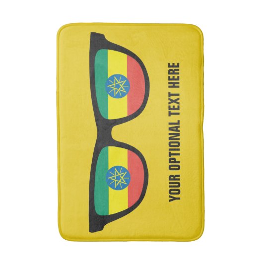 Ethiopische Shades aangepaste badmatten (Voorkant Verticaal)