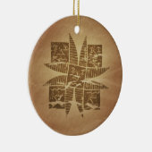 Ethiopische Succes Charm V1 Keramisch Ornament (Rechts)