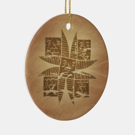 Ethiopische Succes Charm V1 Keramisch Ornament (Rechts)