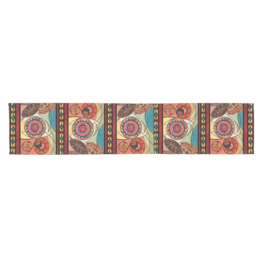 Ethiopische traditionele Weaving Art Table Runner Korte Tafelloper (Horizontaal)