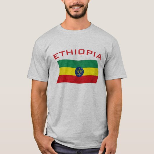 Ethiopische vlag 2 t-shirt (Voorkant)