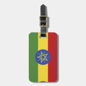 Ethiopische vlag bagagelabel (Voorkant verticaal)