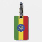 Ethiopische vlag bagagelabel (Achterkant verticaal)