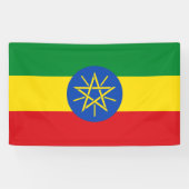Ethiopische vlag Banner (Horizontaal)