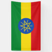 Ethiopische vlag Banner (Verticaal)