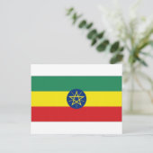 Ethiopische vlag briefkaart (Staand voorkant)