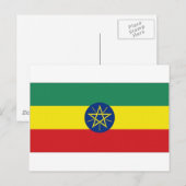 Ethiopische vlag briefkaart (Voorkant / Achterkant)