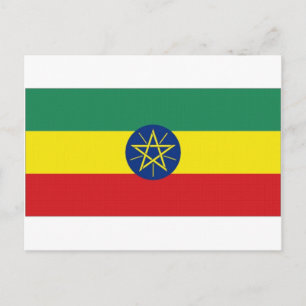 Ethiopische vlag briefkaart