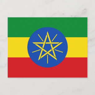 Ethiopische vlag briefkaart
