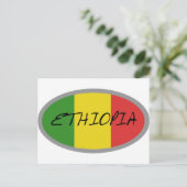 Ethiopische vlag! briefkaart (Staand voorkant)