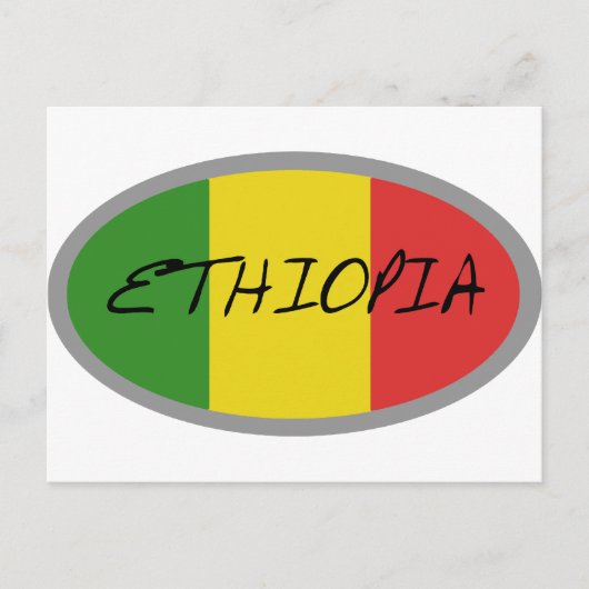 Ethiopische vlag! briefkaart (Voorkant)